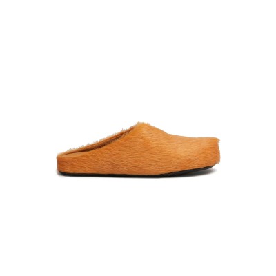 MARNI FUSSBETT CALF-HAIR SLIPPERS 